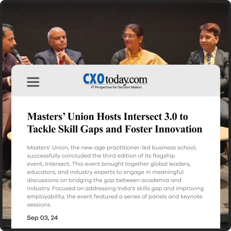 Masters’ Union MBA cohort 2024 reports Rs 28.52 lakh average salary; top offers reach Rs 61.8 lakh